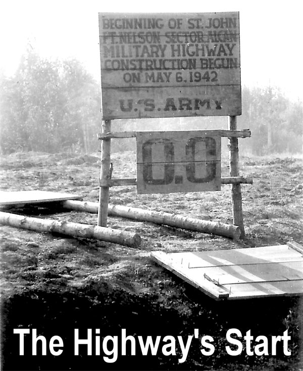 Photo-06: First sign, Mile 0.0, on the NWHS.