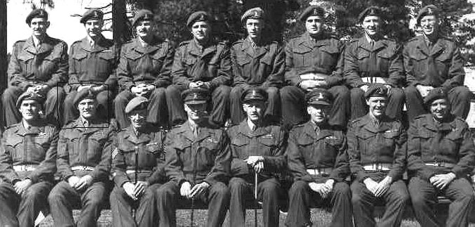Photo of Officer Training class in Camp Borden-1951.