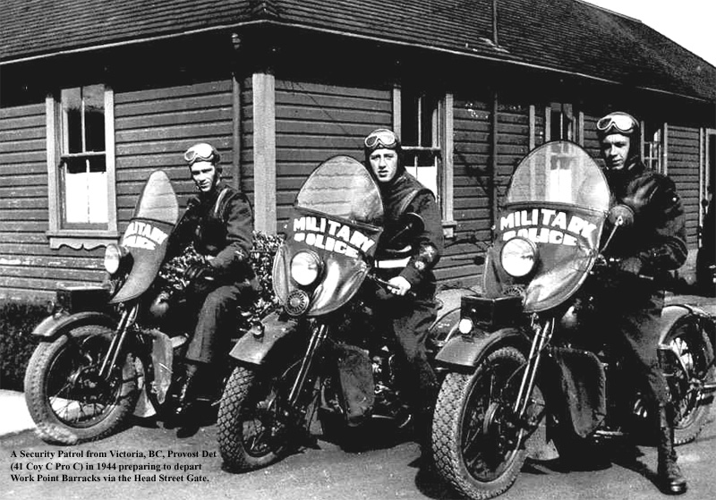 Photo of members of 41 Pro Coy, Victoria, BC - 1944.
