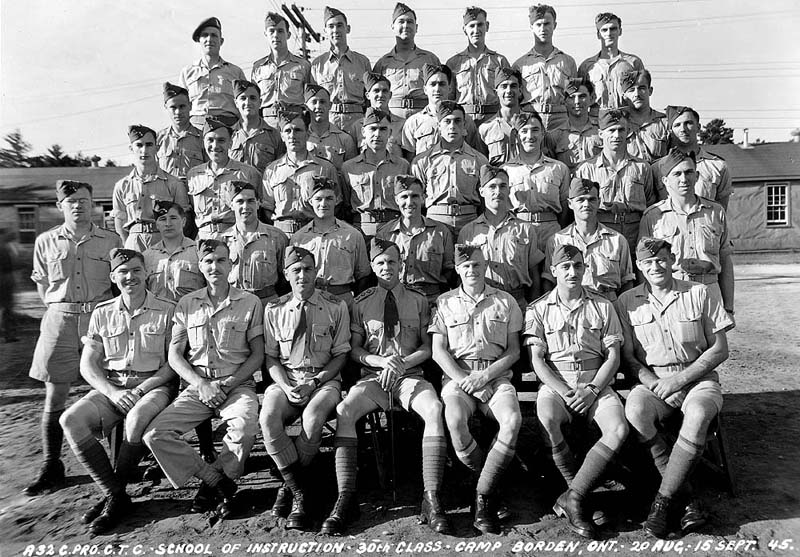 No. 30 C Pro C Class at A-32, Camp Borden - 1945.