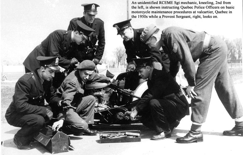 Motorcycle Training At Shilo in 1956.