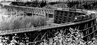New Peace River Railway bridge.