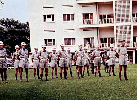 Photo of the Canadian Contingent on parade in the Congo - 1964.