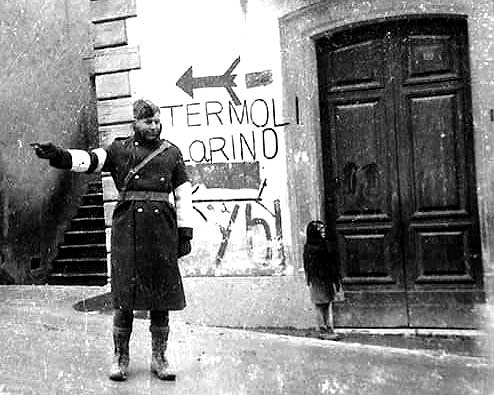Photo-02 of LCpl David Johnson in Termoli, Italy during WWII.