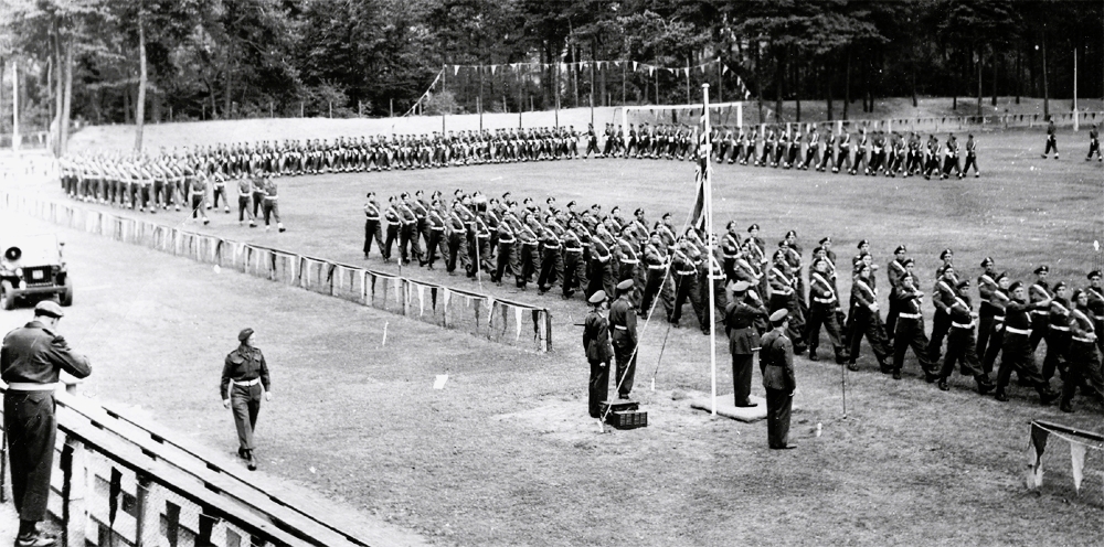 Photo of #7 Pro Coy on GOC's parade in Holland - 1945.