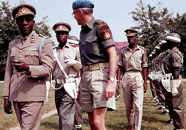 The Officer Commanding the Canadian Provost Corps Military Police Contingent in the Congo 
in 1964.