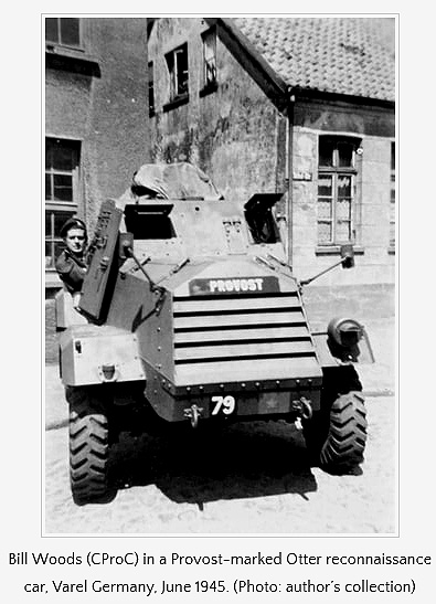 Image of Armoured Veh used by C Pro C on patrol in late 1945.